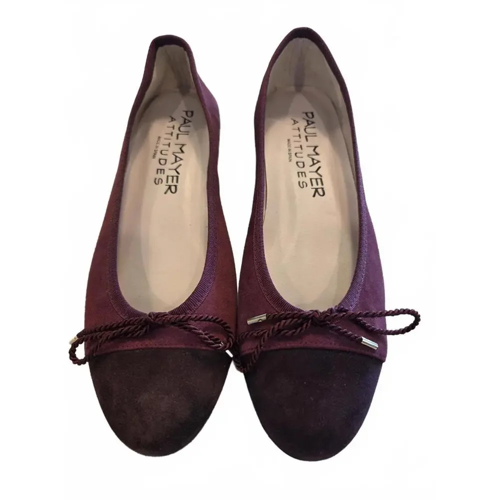 Paul Mayer Candy Suede Ballet Flat -Size 7B‎ -NIB